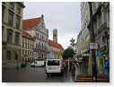 Munich Street with Distant Frauenkirche