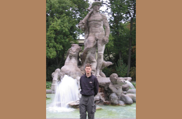 John and a Fountain